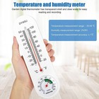 4x Indoor Outdoor Wall Thermometer Humidity Meter Vertical Hygrometer For Garden
