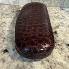 Snakeskin Eyeglass Cover Hard Case For Reading Glasses   Chic Stylish Design