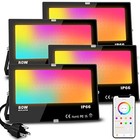 Led Flood Light Outdoor 800w Equivalent 8000lm Smart Rgb Landscape Lighting 
