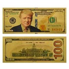 One Bill President Donald Trump Colorized  100 Dollar Bill Gold Foil Banknote