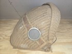 Antique Wicker Baby Doll Carriage Pram Stroller Buggy Top W  Windows  top Only 