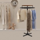 Round Clothing Rack Clothes Garment Retail Store Display Hanging Rack Metal wood