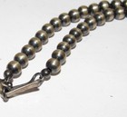 Navajo Pearls Necklace 4mm Sterling Silver Beads Necklace 22 l