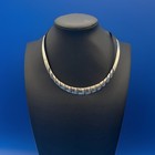 Vintage Sterling Silver Torque Choker Necklace Signed Mexico