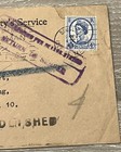Postage Due 1965 Great Britain Iom Slogan With Demolished Stamp And Undelivered
