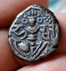  x7 ancient Indian Coper Coin Of Lohara Dynasty Kashmir Harsha Deva 980-1120ad