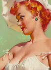  a Lot At Steak  1950s Vintage Era Elvgren Sexy Pin-up Cooking Print - 8 5x11