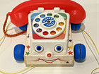 1985 Fisher Price Chatter Telephone Phone Toy 747 W  Original Box Vintage Works 