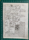 1720 Antique Road Map  St Albans-bedford-oakham Owen   Bowen Shts 119 120