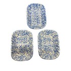 Vintage Blue Stoneware Ramekins Dishes Gerald Henn Workshops Usa 6 Pcs