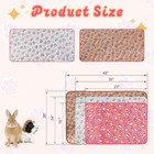 Waterproof Guinea Pig Blankets Washable 3 Pack Small Animal Fleece Cage Liner   