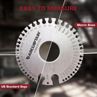 Arccaptain Wire Gauge Measuring Tool   Metal Thickness Tool Stainless Steel Set