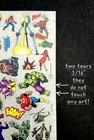 Incedible Hulk Rub On Transfers     Vintage 1978  Marvel Comics Group