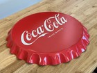 Coca Cola Coke Soda Pop Bottle Cap Large 18  Metal Aluminum Sign Garage New