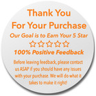 2    Stickers Thank You Purchase Ebay Seller  Shipping Labels For Online Sellers