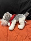 Fao Schwarz Schnauzer Dog With Red Bandana Plush Stuffed Animal 12   