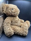 First Main Inc  1715 Tucker Brown Bear Plush W  Red Bow Stuffed Animal