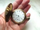 Vintage Antique Elgin Gf Hunting Case Pocket Watch Runs Etc10296