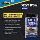 Homax Medium Grade  1 Steel Wool  12-pad 