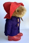 Vintage 1986 Paddington Bear By Eden Toys  11   Red Hat red Boots blue Coat