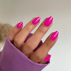 Soft Gel Nail Tips Natural Hot Pink Press On Nails Short Coffin Full Cover Gel T