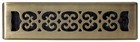 2x12 Floor Register 2x12  Antique Brass Finish 