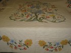 Vintage Tree Of Life Colorful Quilt Blanket 1970  80 x100 