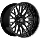  set Of 4  Artem Off-road A206 Novus 20x10 6x135 -19mm Gloss Black Wheels Rims