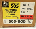 505-bod - Allen-bradley Reversing Motor Starter  Size 1 series C  120v Coil- New