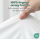 2-pack Organic Crib Sheets Boys  Girls - 52x28 Fitted Crib Mattress Sheet