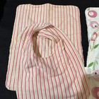 Set Of 2 Bib And Burp Cloth Pink 100  Cotton With Terrie Cloth Backing