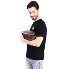 Vellaire Personalized Leather Toiletry Bag  Handmade Genuine Leather  Groomsmen