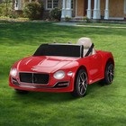 12v Electric Kids Ride On Car Bentley Licensed Battery Power Remote Control Red