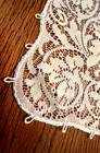 Vintage 60  X 16  Light Beige Cotton Tatted Lace Table Runer