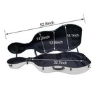 4 4 Cello Case With Wheels   Straps Carbon Fiber Lightweight  Strong  Hard White