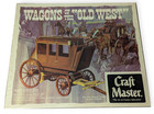 Vtg 1960s Craft Master Wagons Of The Old West Stage Coach Wood Model Kit Unbuilt