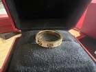 New 18k Yellow Gold Pav   Love Diamond Band Ringcartlersize 7