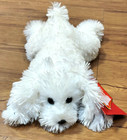 Fao Schwarz Bichon Frise White Shaggy Puppy Dog Terrier 15    Maltese Plush Soft