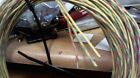 66 Ft Coil Western Electric Cloth covered 22ga  Triple  3-wire 