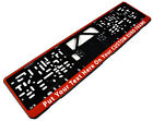 Custom European   German License Plate Frame
