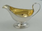 5     Hester Bateman Georgian Silver Gilt Sauce Boat  London 1788  144mm  130g 
