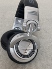 Technics Rp-dh1200 Dj Monitoring Headphones Silver Foldable Durable Tested Used