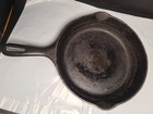 Vintage Unmarked Wagner   Cast Iron Skillet Marked D 9 3 4 Inches