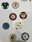 Lot Of 8 Vtg Old Las Vegas Casino Chips  Incl  Mgm Grand  O   sheas  El Rancho