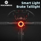 Rockbros Smart Bike Taillight Brake Sensing Rear Light Bicycle Waterproof Light