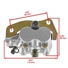 Front Rear Brake Caliper Disc Rotor W pad For Yamaha Rhino 700 Yxr700 4x4 08-13