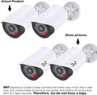 Bnt Dummy Fake Security Camera  With One Red Led Light At Night  For Home And Bu