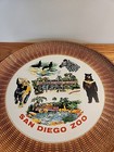 Vintage San Diego Zoo Souvenir Beverage Tray  Serving Tray Retro