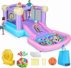 Blow Up Bounce House Water Slide For Kids 2-8 Bouncy Castle Water Jumper blower 