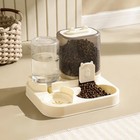 Automatic Pet Feeder   Water Fountain - Spill-proof Cat dog Bowl